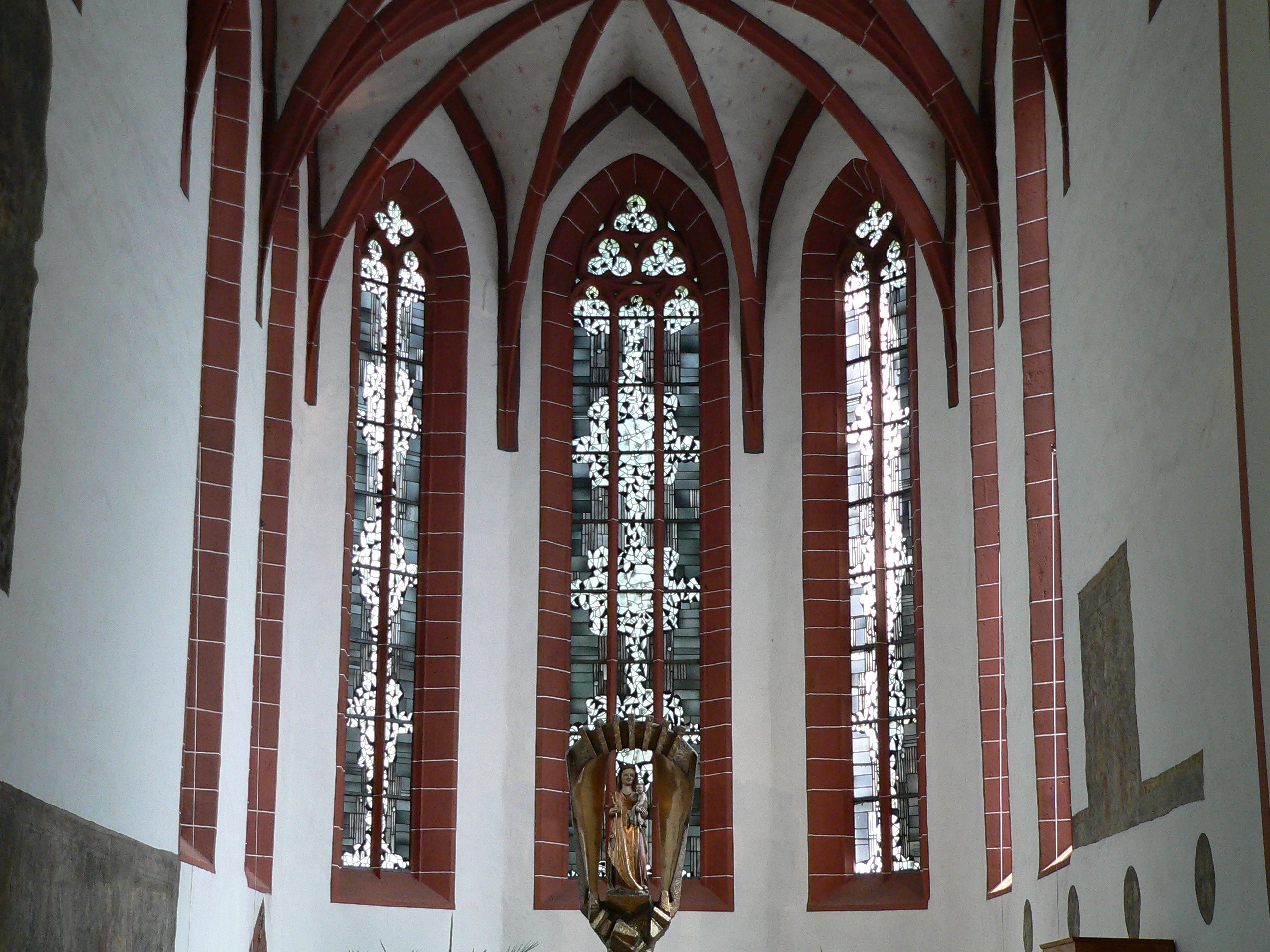 Gnadenbild der „Maria im grünen Tal” in der Wallfahrtskirche in Retzbach. | Foto: B. Schneider