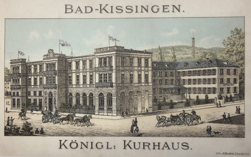 Im königlichen Kurhaus beziehungsweise im dahinter stehenden Logierhaus wohnte Sisi 1897 bei ihrem Aufenthalt in Bad Kissingen. | Reprofotos (7): Bernhard Schneider