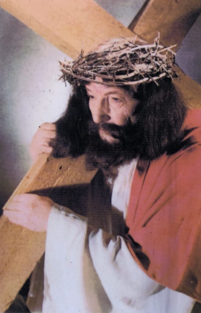 Spielleiter Georg Raub schlüpfte bei den Spessarter Passionsspielen selbst in die Rolle des Jesus.